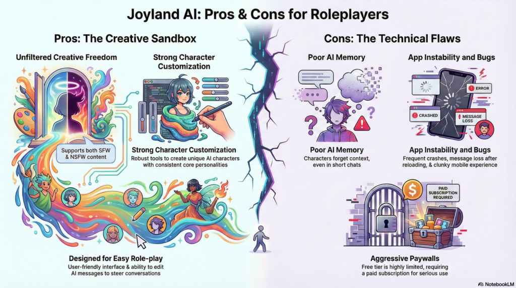 Joyland AI Pros and Cons Joyland AI Pros and Cons